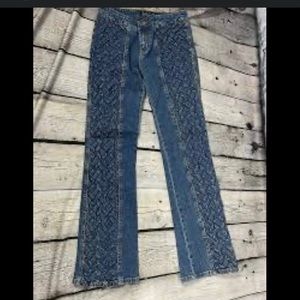 Y2k yoyo low rise boot cut jeans